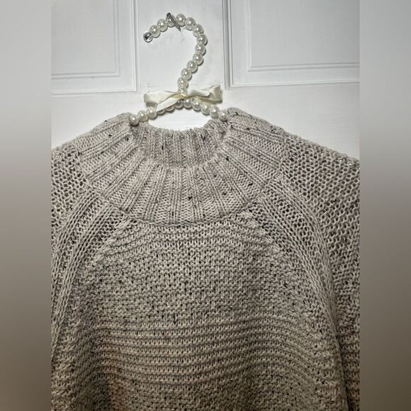 PRANA Sweater Nemma Oatmeal Chunky Knit Size XS Organic Cotton Blend - Picture 9 of 11